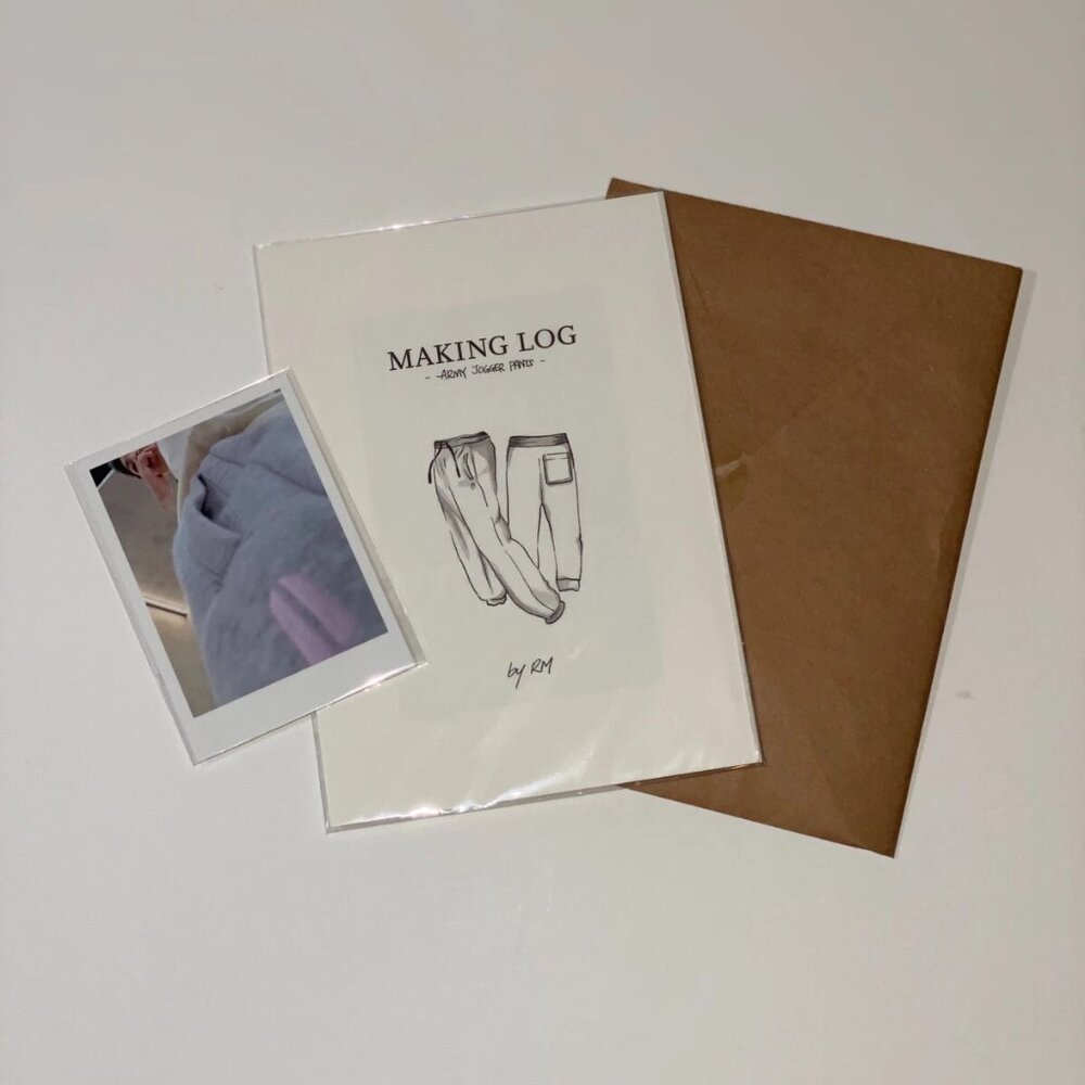 BTS Artist Made Collection RM Kim Namjoon Making Log Photocard Jogger Photo Card